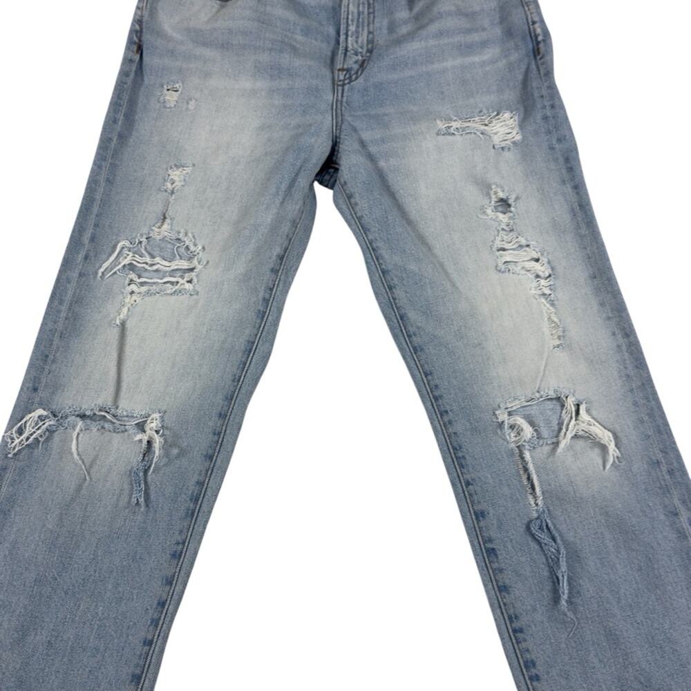 Madewell The Perfect Vintage‎ Jeans Distressed Crop Light Wash Size 28 TINY FLAW - Picture 2 of 11